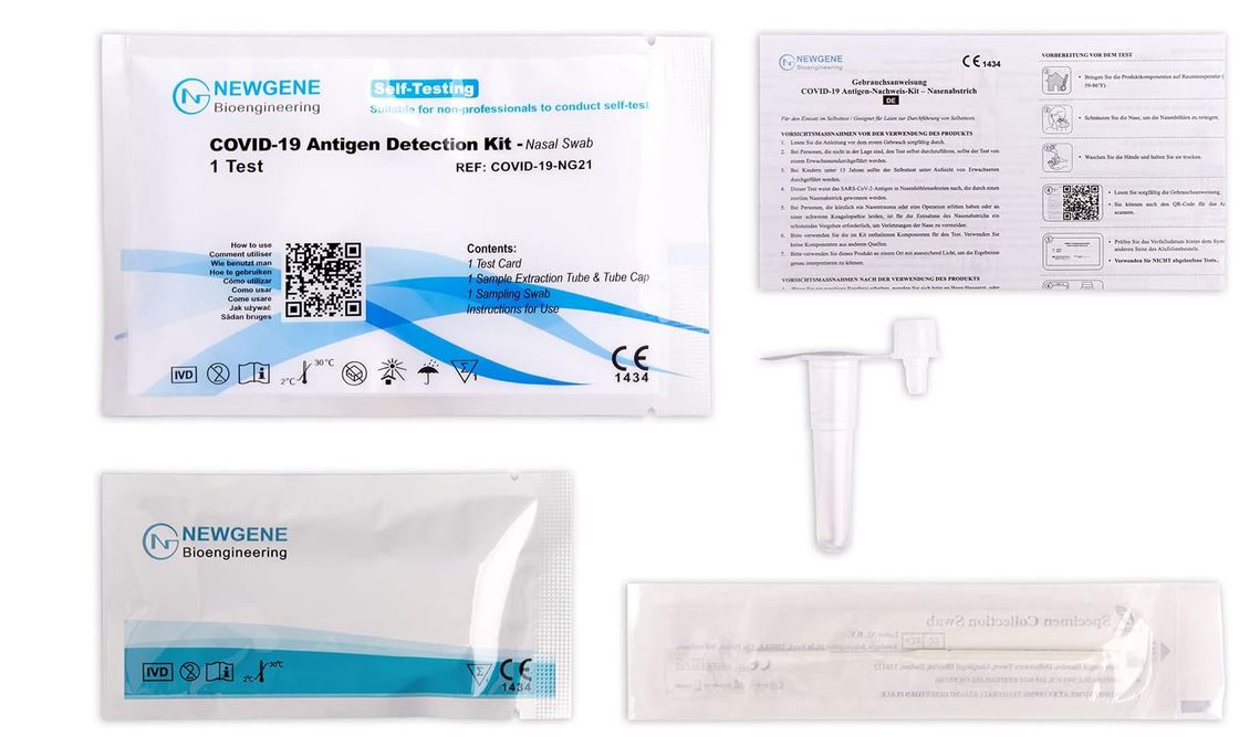 NewGene Antigen Selbsttest mit CE1434 - 1er (MHD 07/2024)