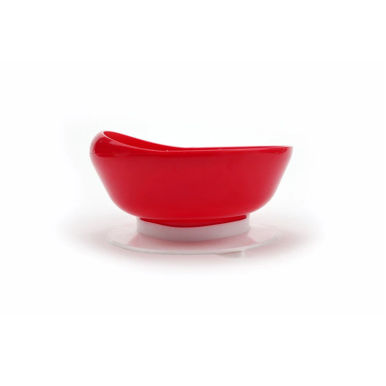 Schale Tom mit Randerhöhung und Saugnapf, rot