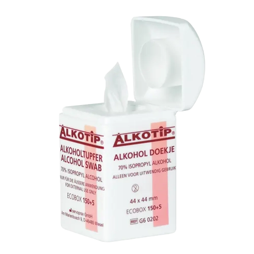 Alkotip Alkoholtupfer in Dispenserdose Alkotip Alkoholtupfer in Dispenserdose