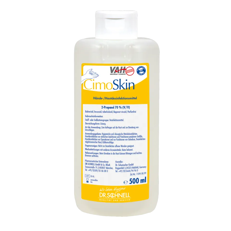 CIMOSKIN Hände- und Hautdesinfektionsmittel 70% 2-Propanol CIMOSKIN Hände- und Hautdesinfektionsmittel 70% 2-Propanol