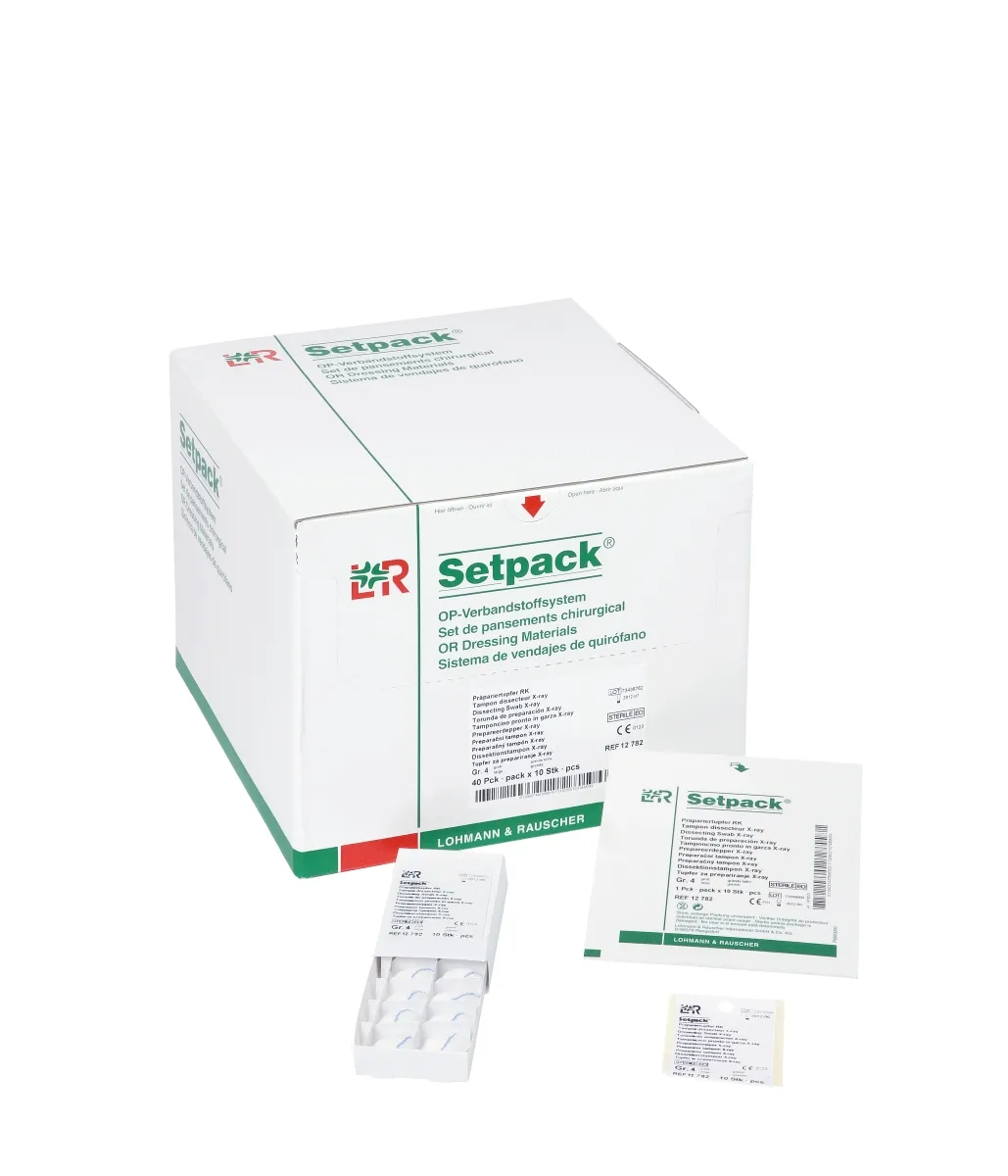 Setpack Mullkompresse RK 10x10cm, 12fach, 10 Stk, steril