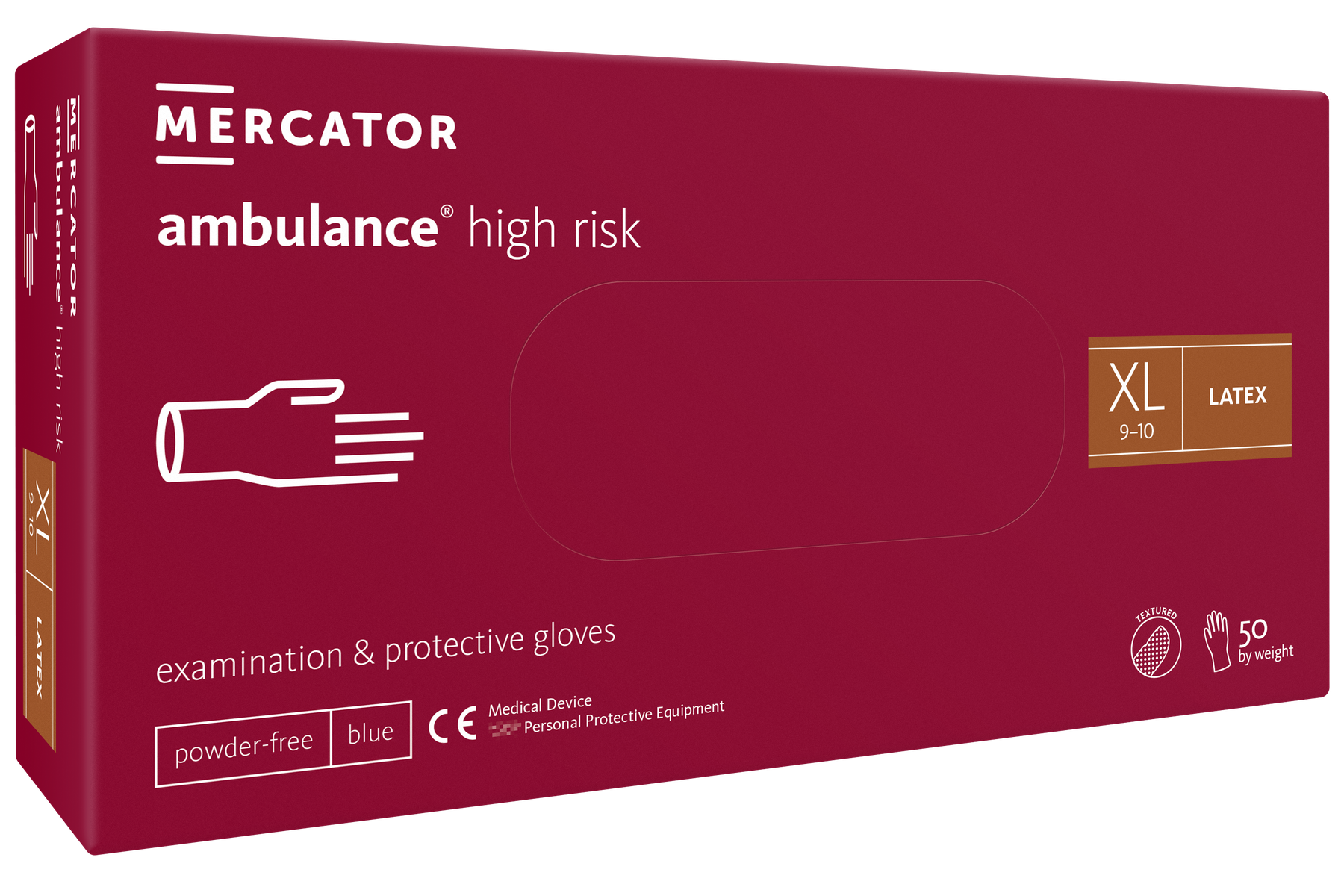 Mercator ambulance high risk Latexhandschuh Gr. XL