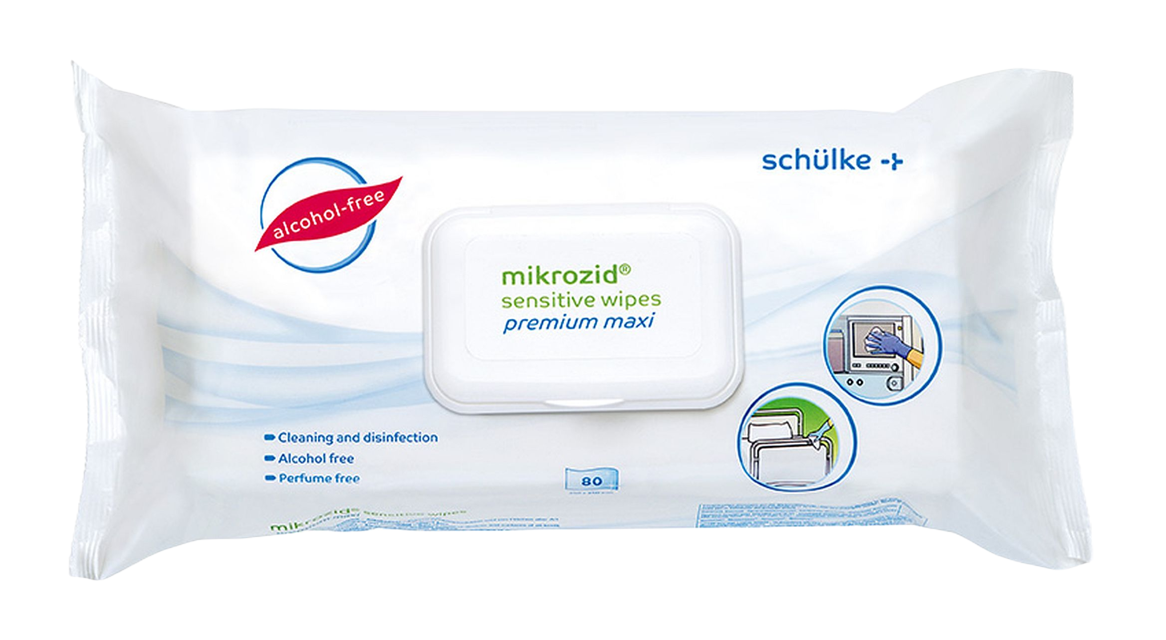 Schülke mikrozid sensitive wipes Premium Maxi 80 Maxitücher