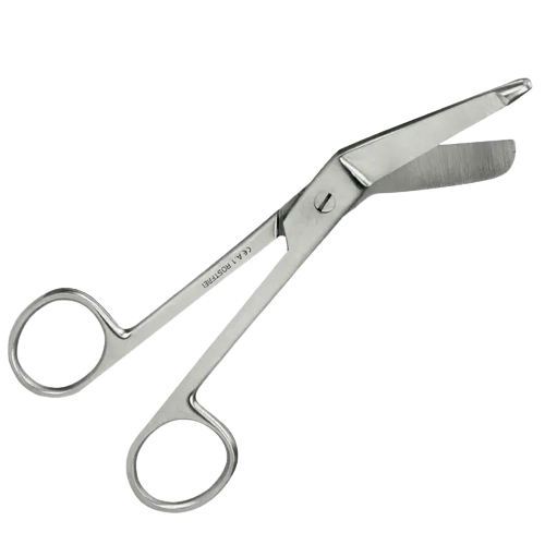 Verbandschere nach Lister 12cm Kniegebogen, kräftiges Modell