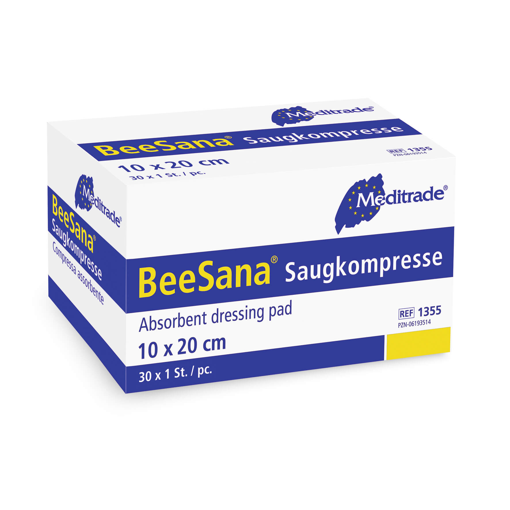 BeeSana® Saugkompresse, steril, 10 x 20 cm