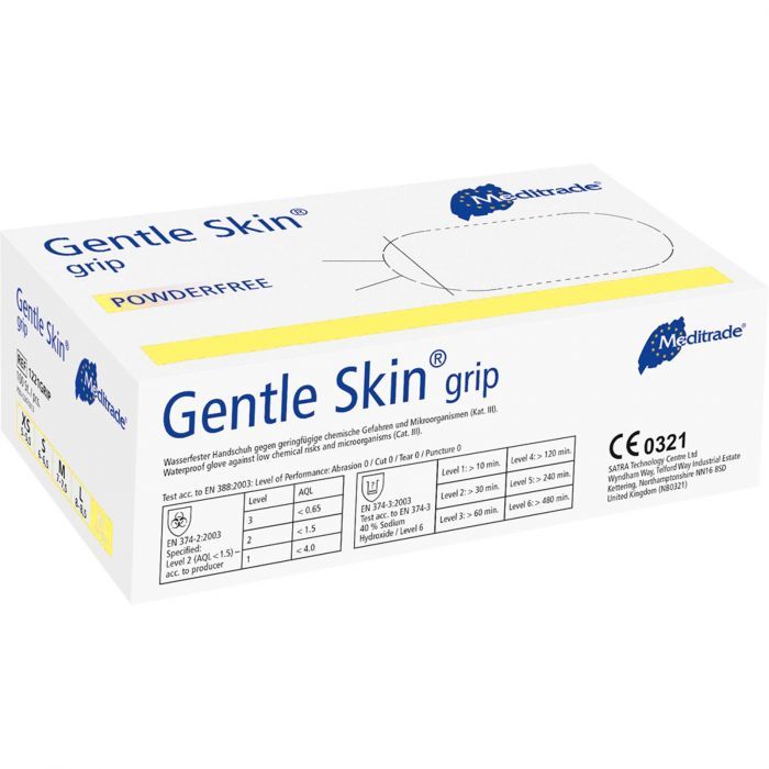 Meditrade Latexhandschuhe Gentle Skin® grip, Gr. M