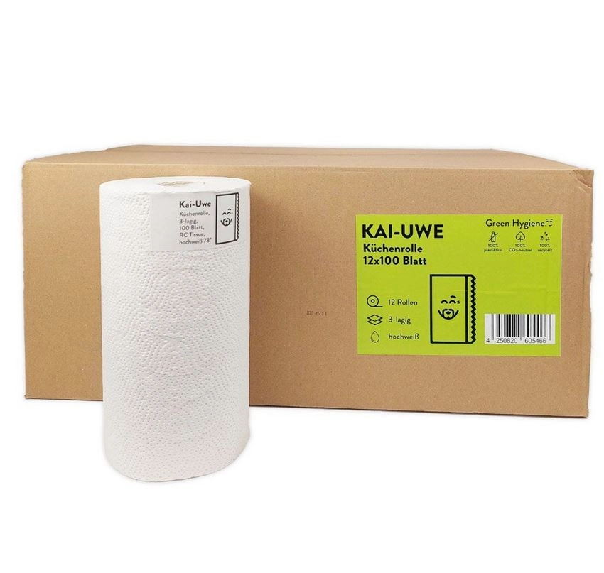 Green Hygiene® KAI-UWE Küchenrolle 3-lagig