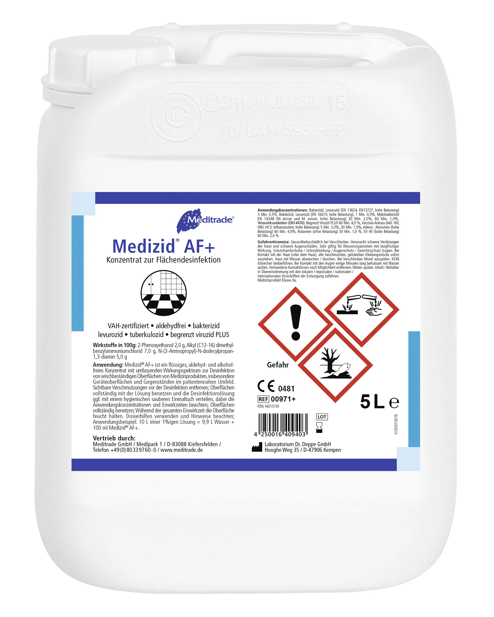 Medizid® AF+, aldehydfreie Flächendesinfektion