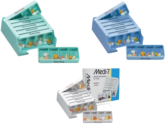 Medi-7, Medikamentendosierer für eine Woche Medi-7, Medikamentendosierer für eine Woche