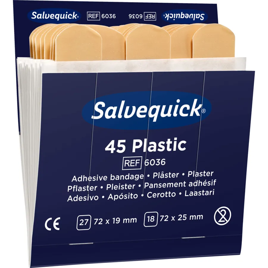 Salvequick®-Refill-Einsatz 6036 Schutzverpackung 45 Pflaster Salvequick®-Refill-Einsatz 6036 Schutzverpackung 45 Pflaster