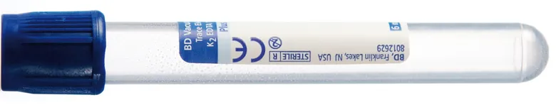 BD Vacutainer 6ML, 13x100MM, K2EDTA, BLAU / 100 Röhrchen