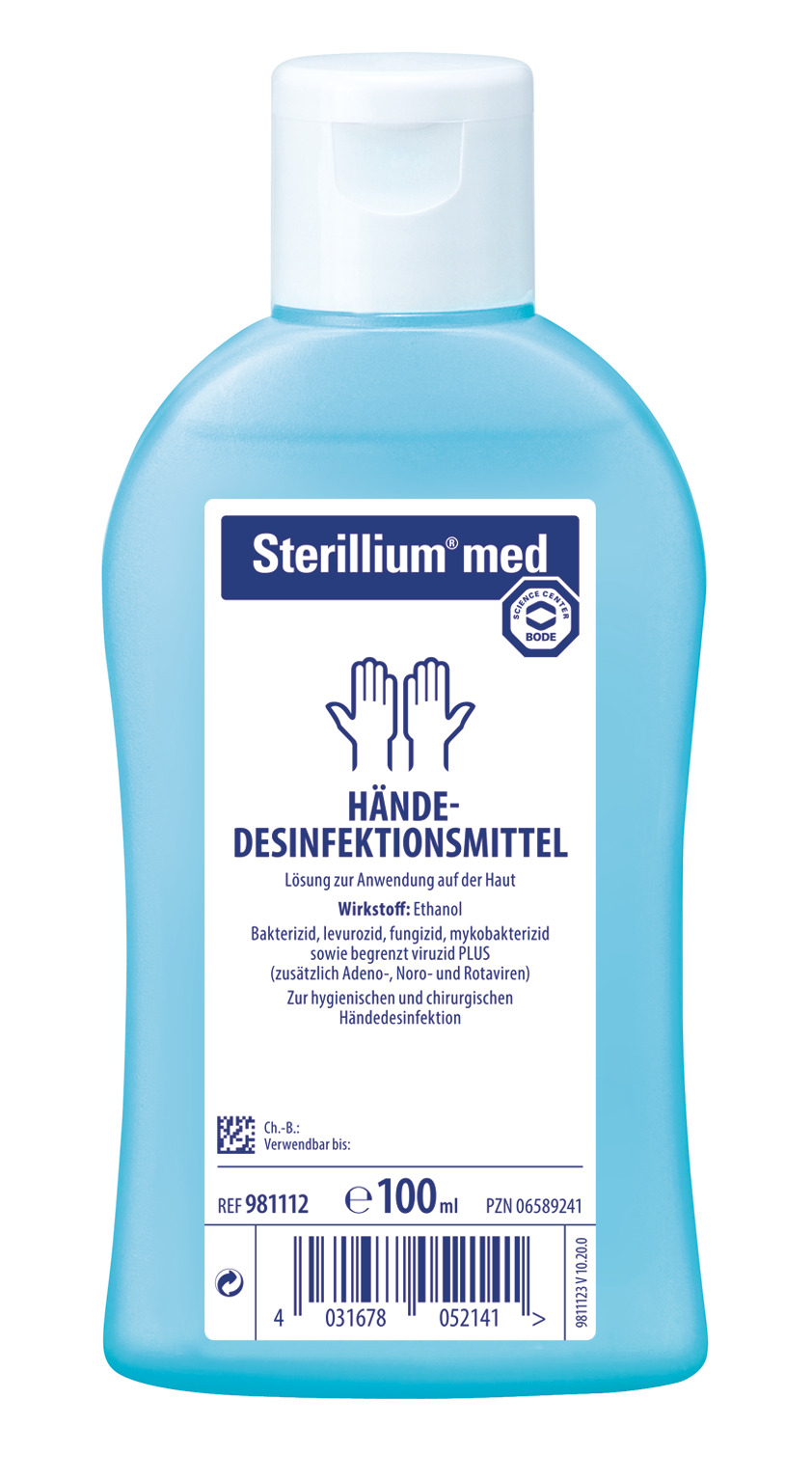 Sterillium med Händedesinfektion