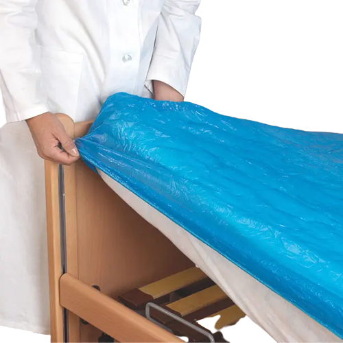 Matratzenschutzbezüge blau mit Gummizug bis 100 cm x 210 cm
