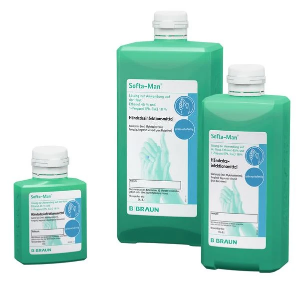 Softa-Man® Händedesinfektionsmittel für trockene bis normale Haut Softa-Man® Händedesinfektionsmittel für trockene bis normale Haut