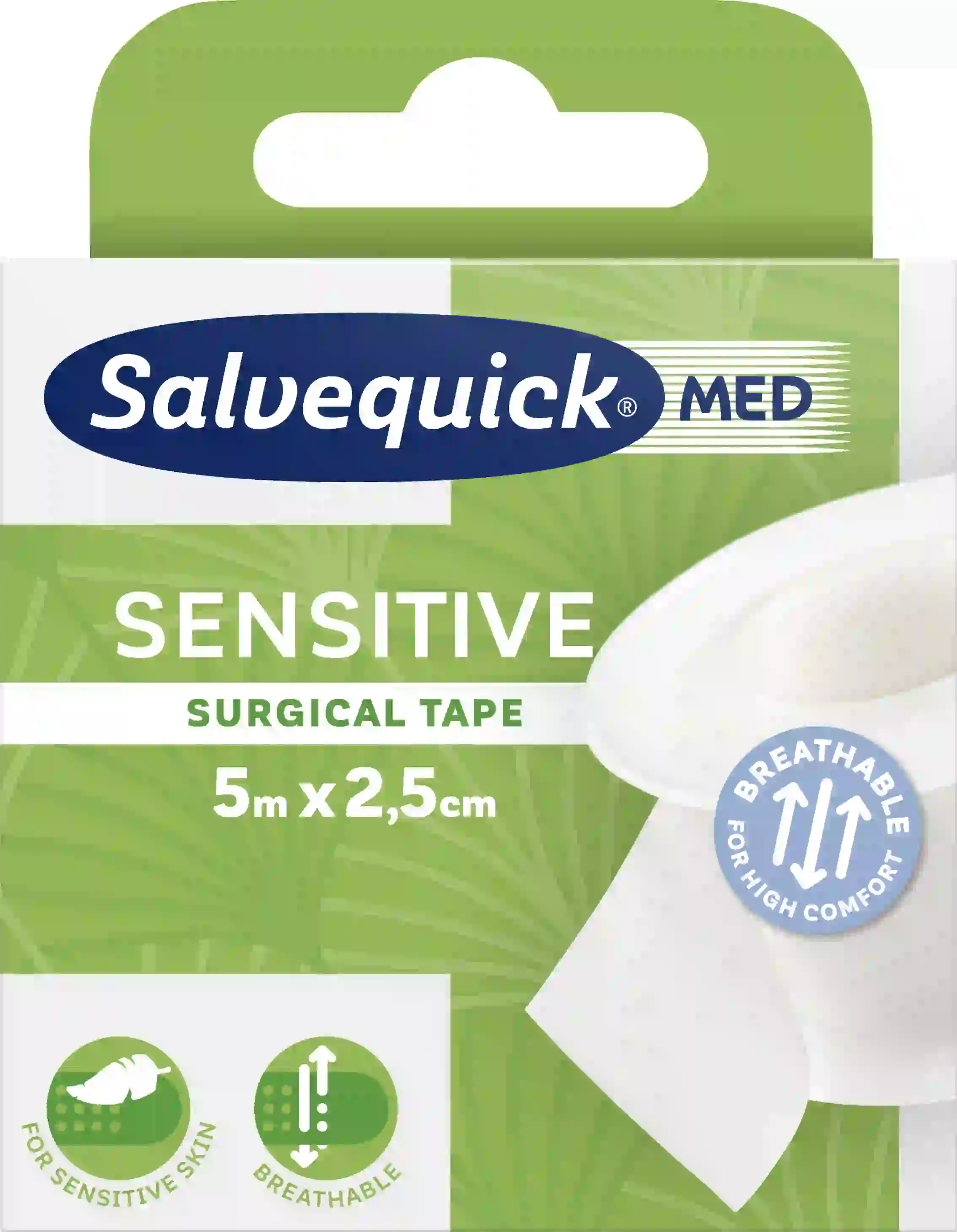 SalvequickMED Spulenpflaster Sensitiv 5m x 2,5cm