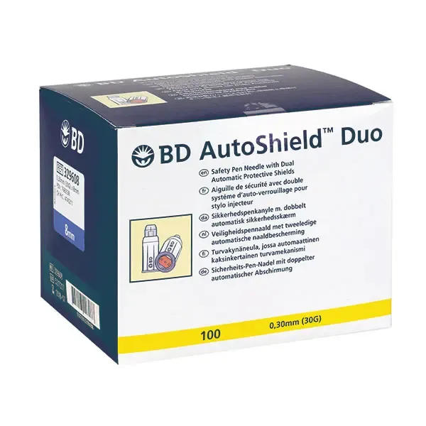 BD AutoShield Duo Sicherheits-Pen-Nadel 5mm / 100 Stück