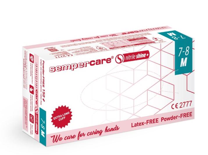 Sempercare® Nitrile Shine+ Untersuchungshandschuh ungepudert weiß, Größe XL