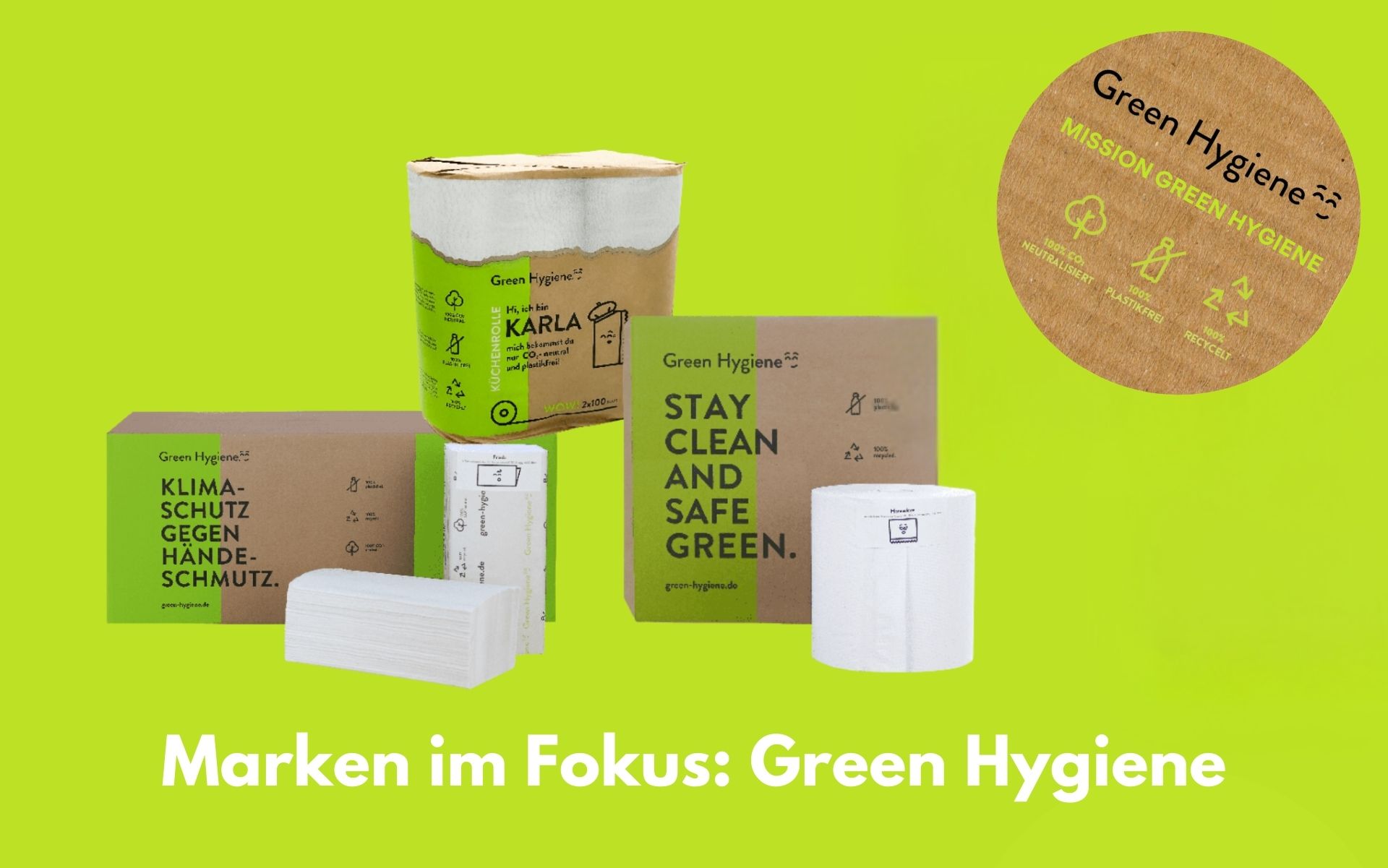 Green Hygiene- maximale Kompatibilität und eigene Brandingoptionen für Unternehmen und Einrichtungen