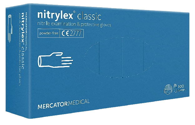 Mercator Nitrylex Classic-Nitril Handschuh Weiß