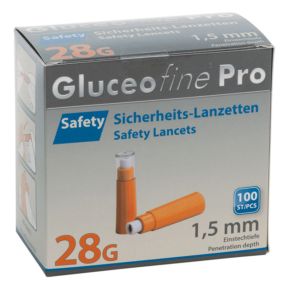 Gluceofine®Pro Safety Sicherheits-Lanzetten