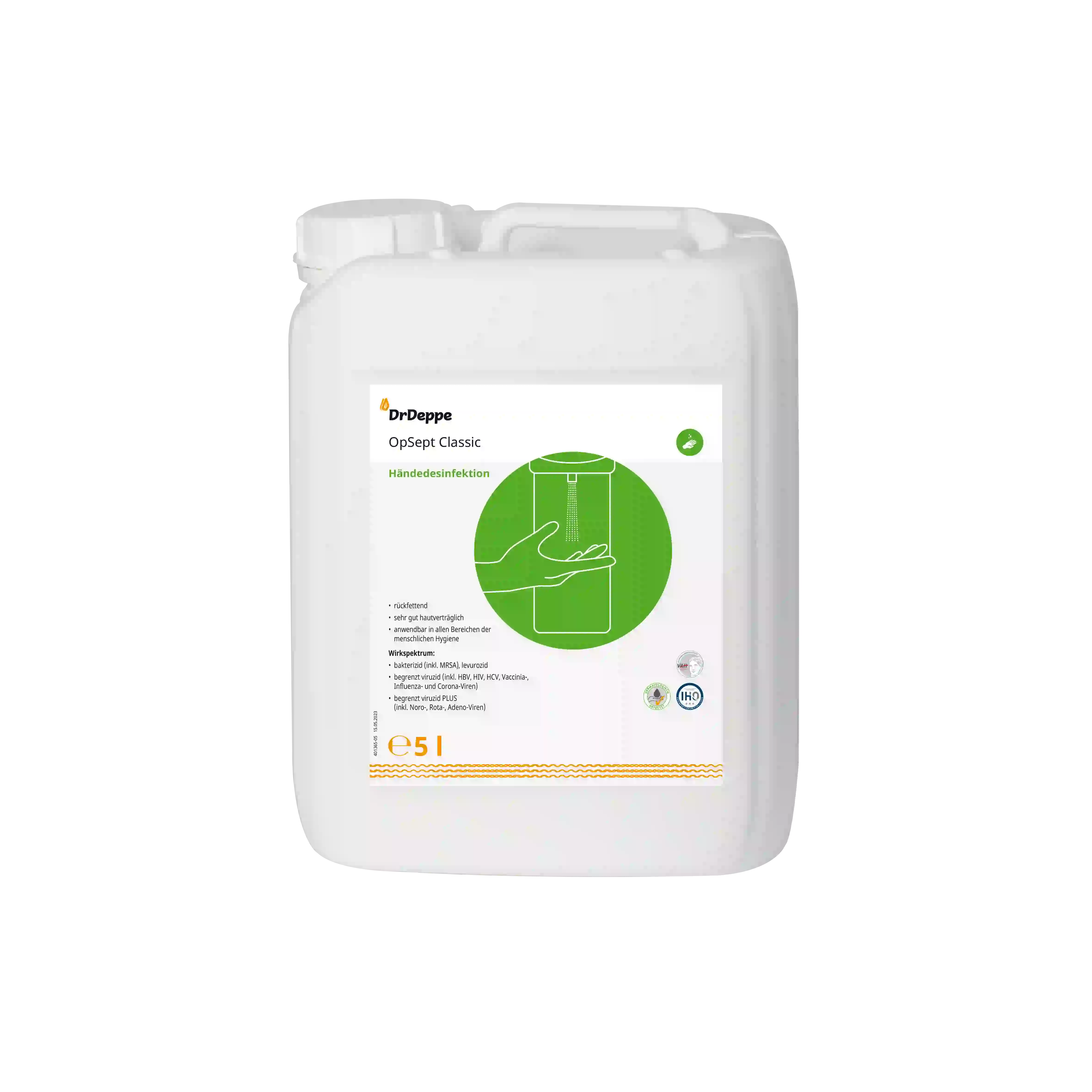 DrDeppe OPSept Classic Händedesinfektion 5 L DrDeppe OPSept Classic Händedesinfektion 5 L
