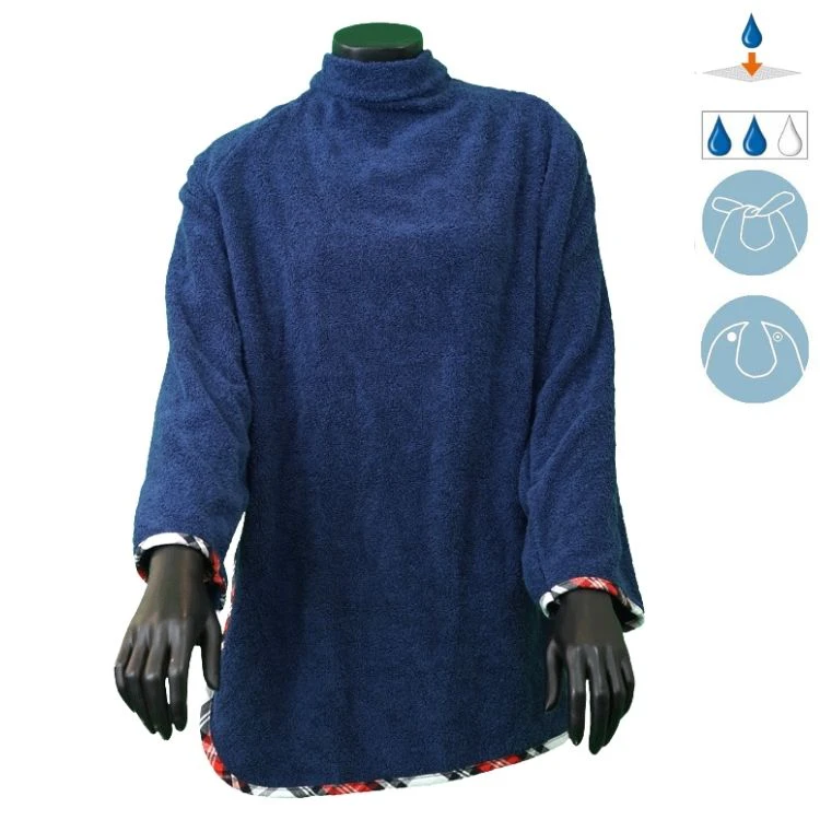Kleiderschutz Luise mit langen Ärmeln - dunkelblau - M/L
