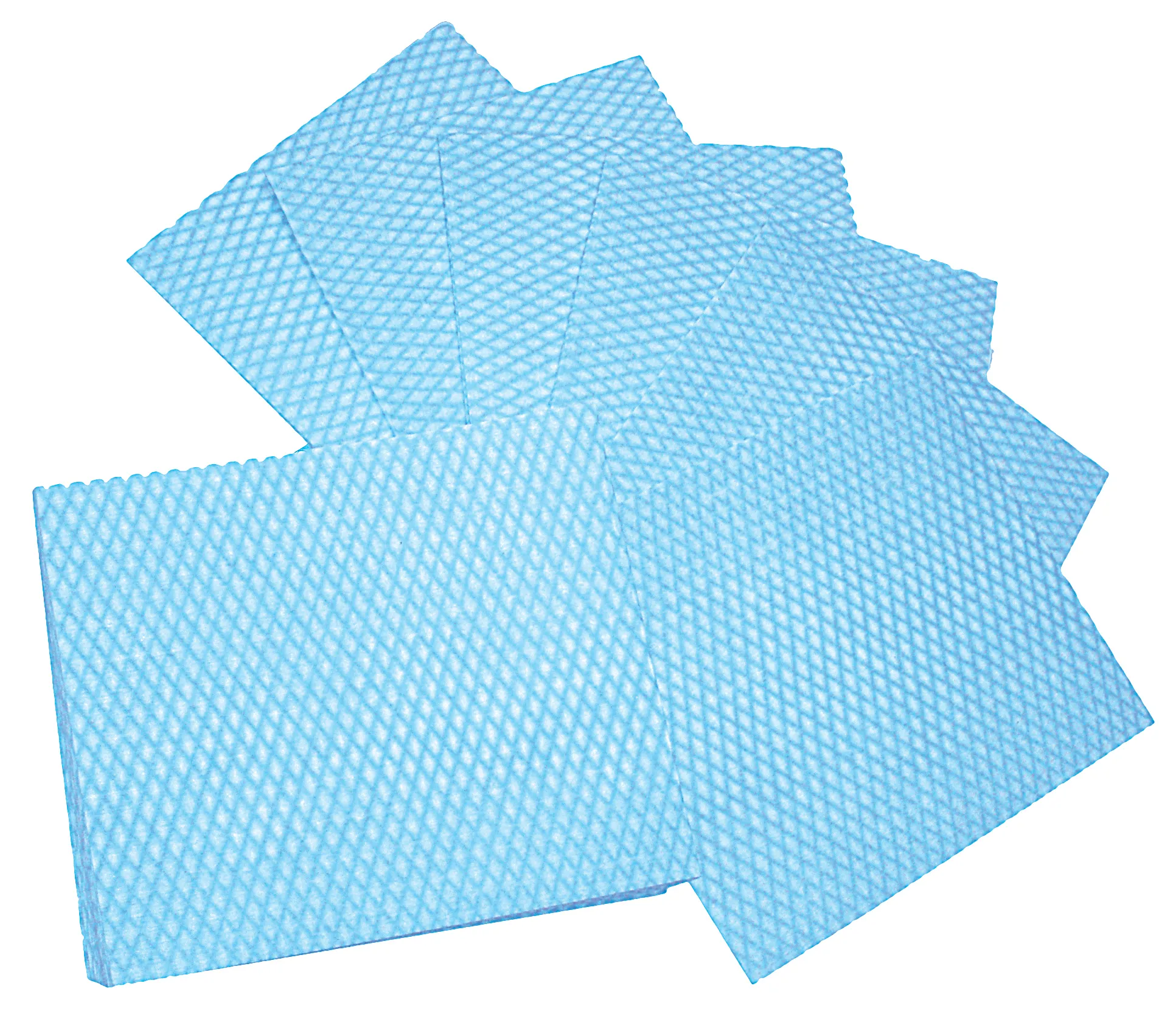 Mehrzwecktücher 32x38 cm, Polyester/Viskose, blau/weiß
