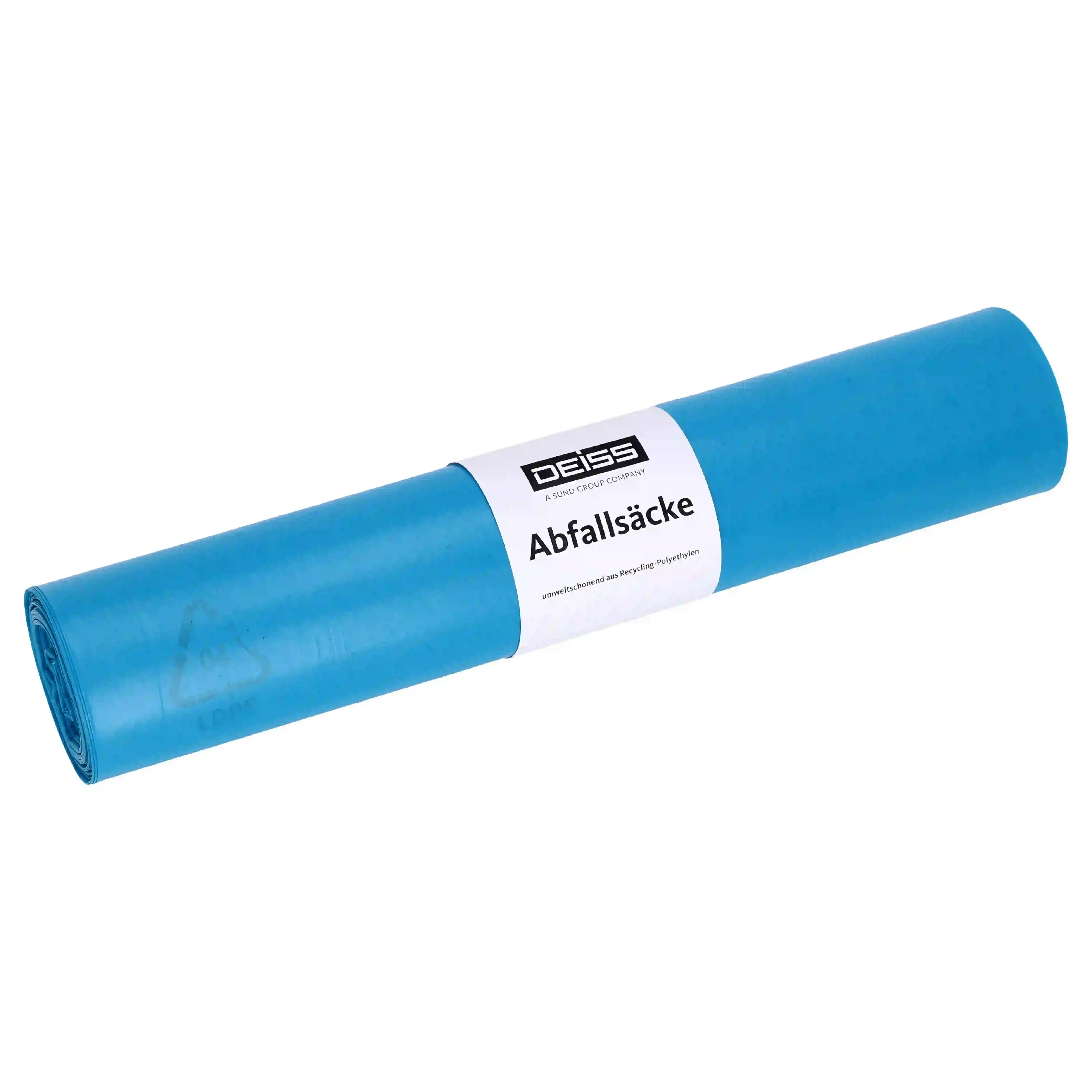 Abfallsäcke aus Recycling-LDPE 575x1000x0,065 mm, blau