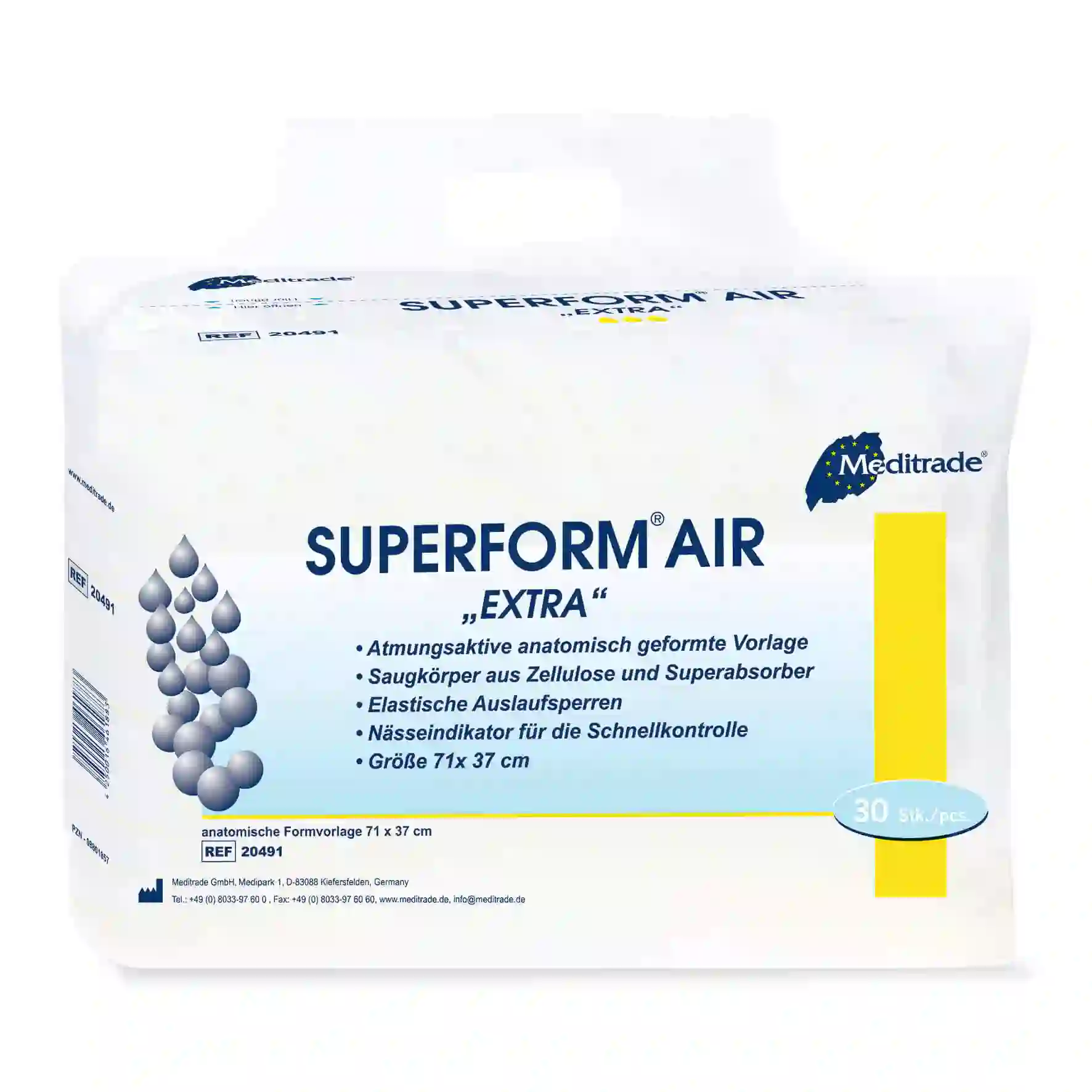 Meditrade Superform® Air Inkontinenzvorlage mit Doppelkissen Meditrade Superform® Air Inkontinenzvorlage mit Doppelkissen
