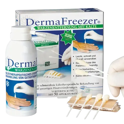 Ersatztips für Dermafreezer Set 50 Stück, 25 x Rundkopf + 25 x Spitzkopf