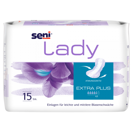 Seni Lady anatomische Inkontinenzeinlage Extra Plus für Frauen 15 Stück