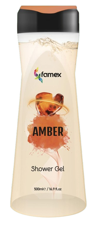 FAMEX SHOWER GEL 500ML AMBER