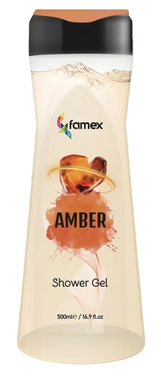 FAMEX SHOWER GEL 500ML AMBER FAMEX SHOWER GEL 500ML AMBER