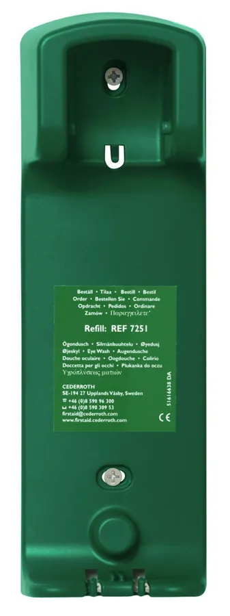 Wandhalterung für 500ml Augenspülflasche Wandhalterung für 500ml Augenspülflasche