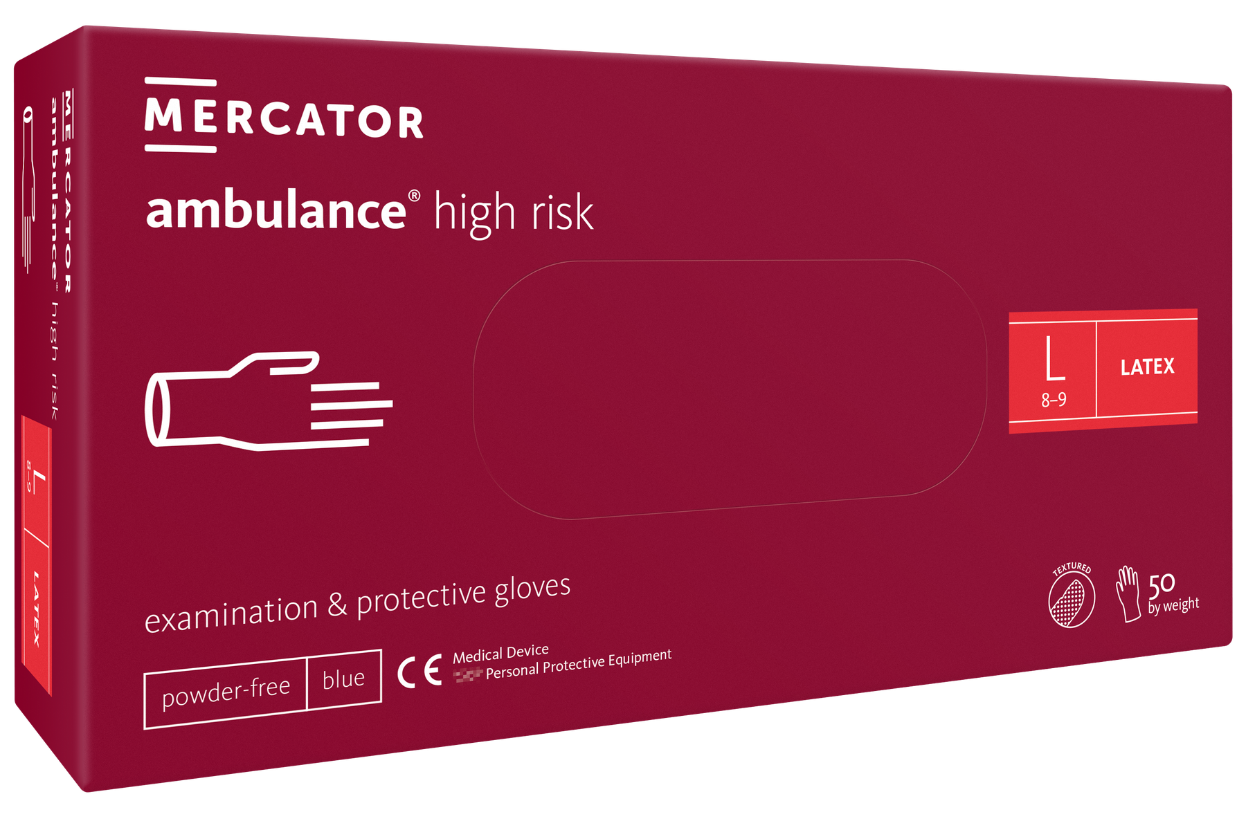 Mercator ambulance high risk Latexhandschuh Gr. L