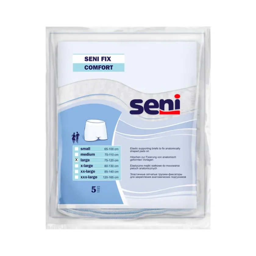 Seni Fix Soft elastische Höschen zur Fixierung von Inkontinenz- und Vliesvorlagen Large 25 Stück