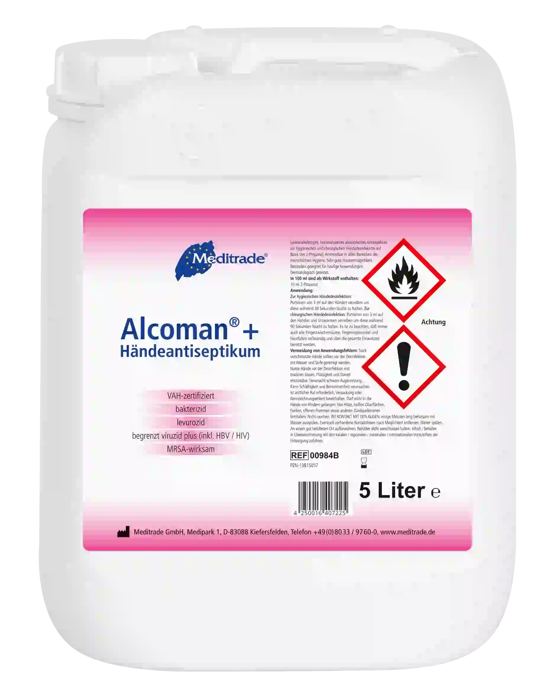 Alcoman+® Händedesinfektion, 5 L Alcoman+® Händedesinfektion, 5 L