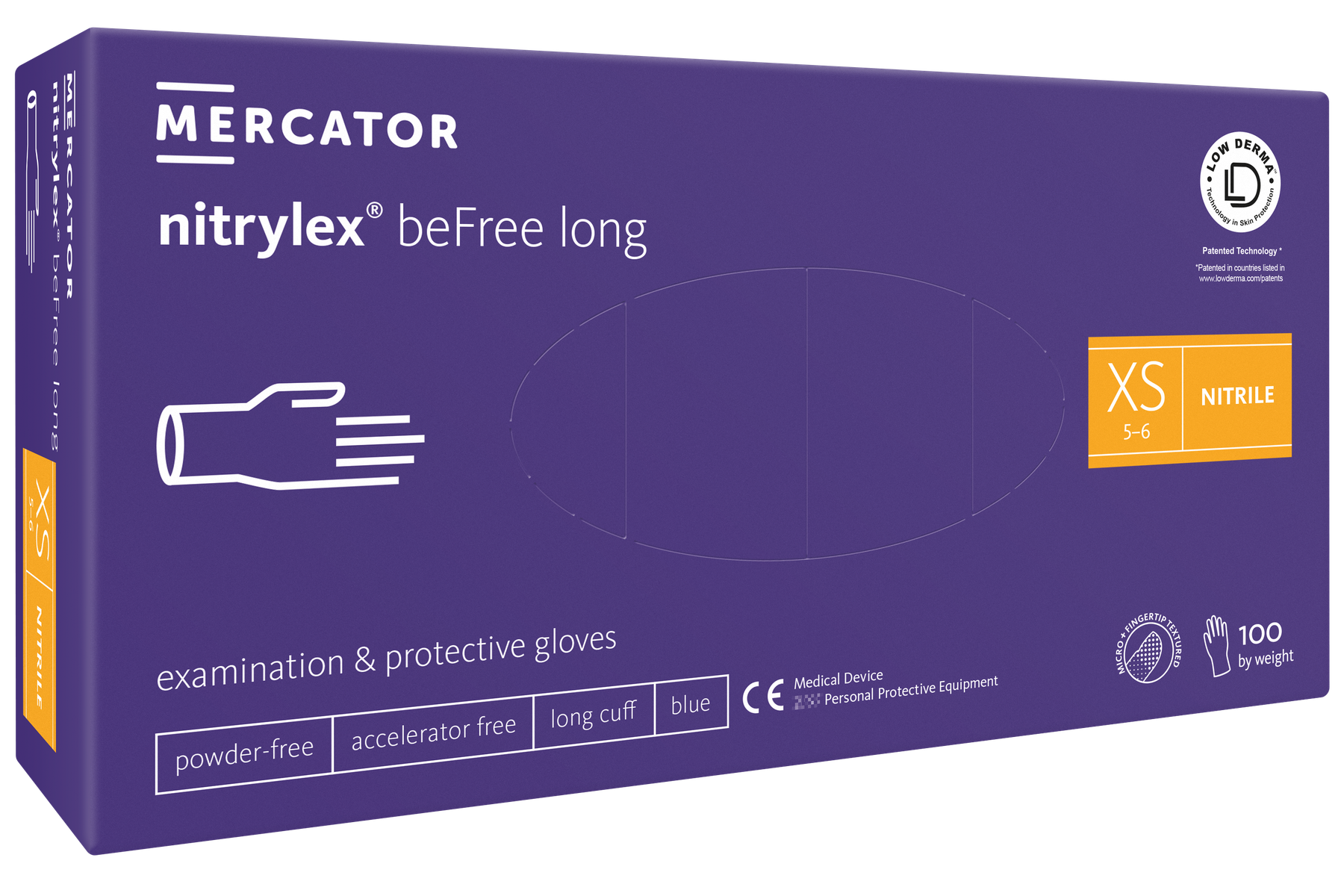 Mercator nitrylex® beFree long Gr. XS