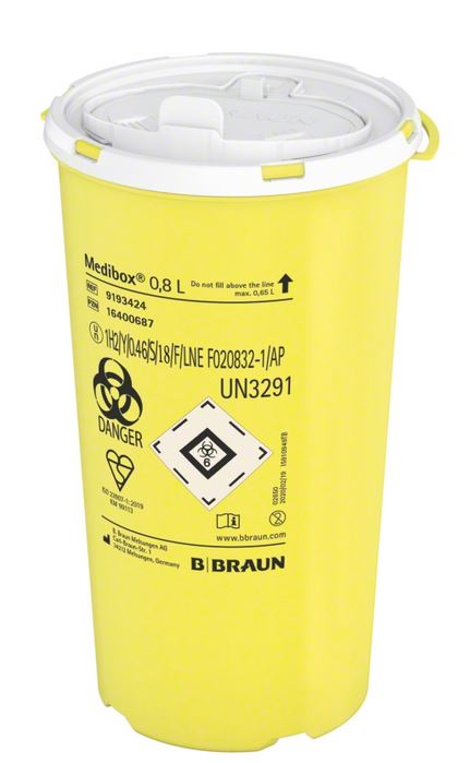 Medibox® 0,8 Liter Entsorgungsbehälter, 800 ml