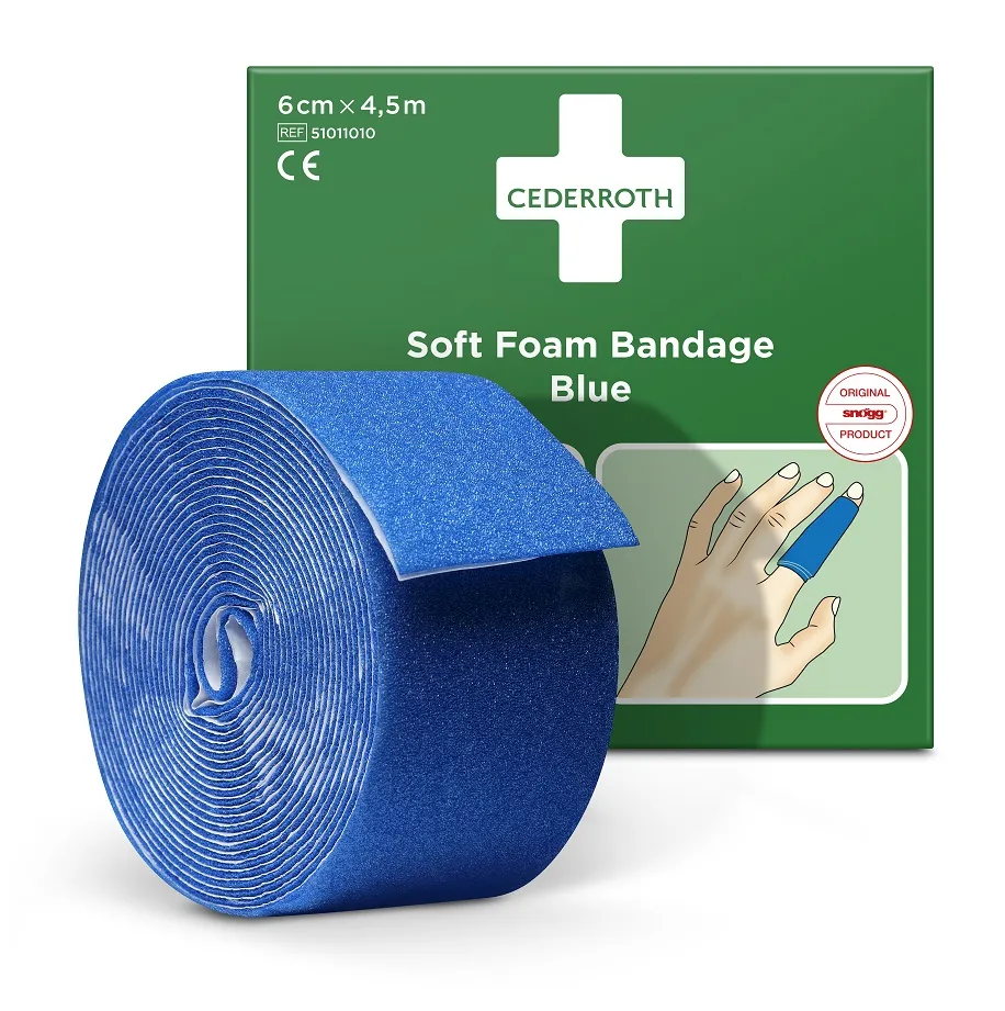 Cederroth Soft Foam Pflasterverband Blau 6 cm x 4,5 m Cederroth Soft Foam Pflasterverband Blau 6 cm x 4,5 m