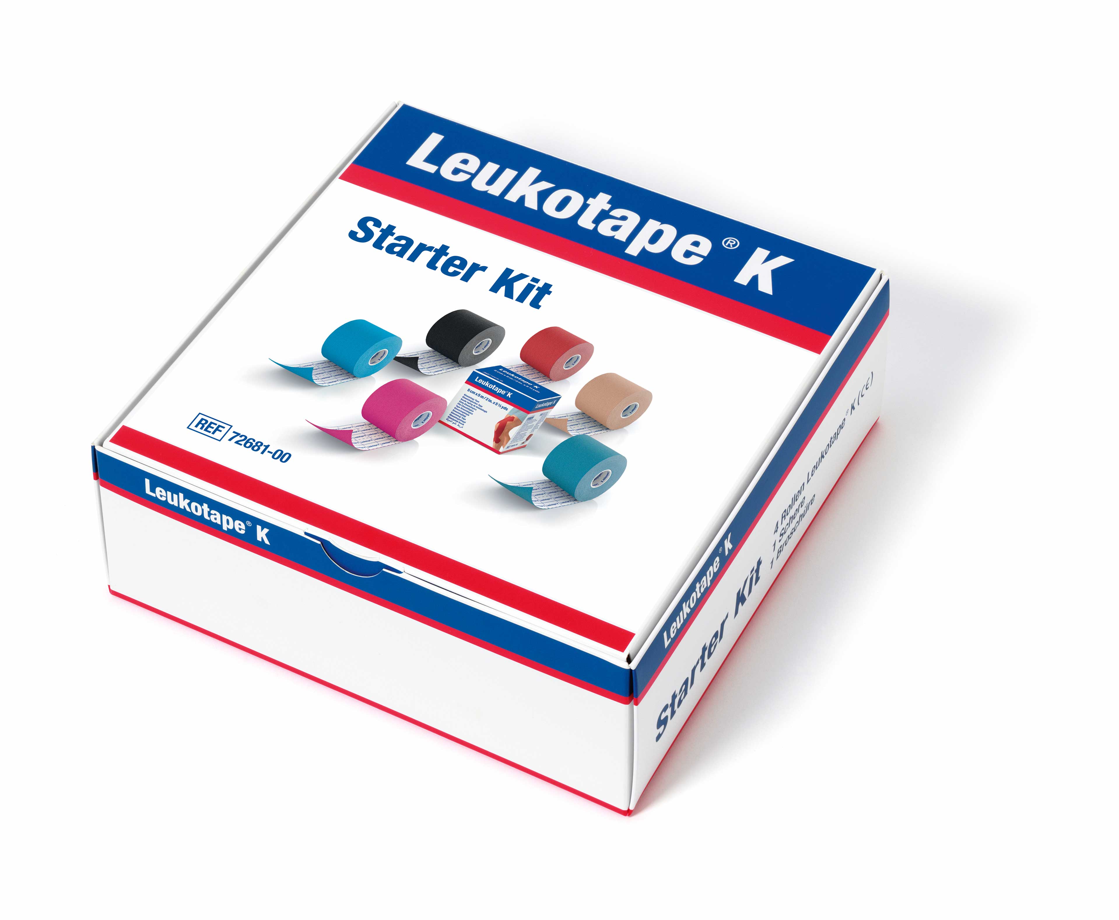 Leukotape® K Kinesio Tape Fixierbinde Mischpackung 5 m x 5 cm Starter Kit