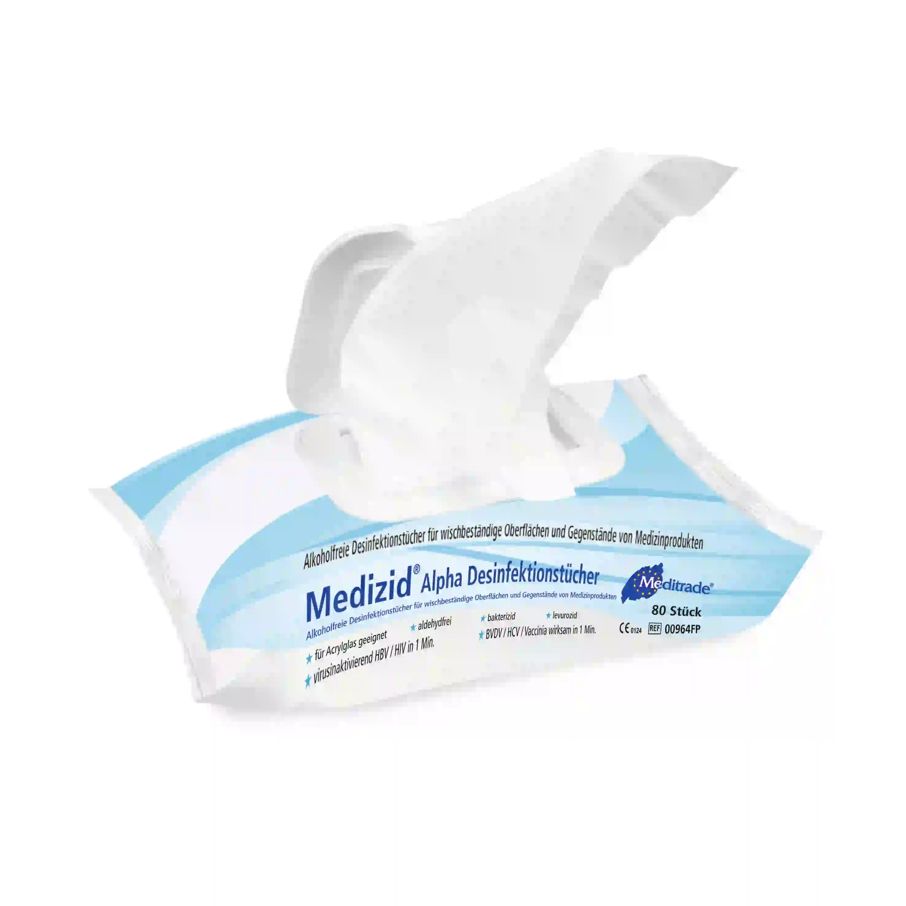Medizid® Alpha+ Tücher alkoholfrei - Flowpack Medizid® Alpha+ Tücher alkoholfrei - Flowpack