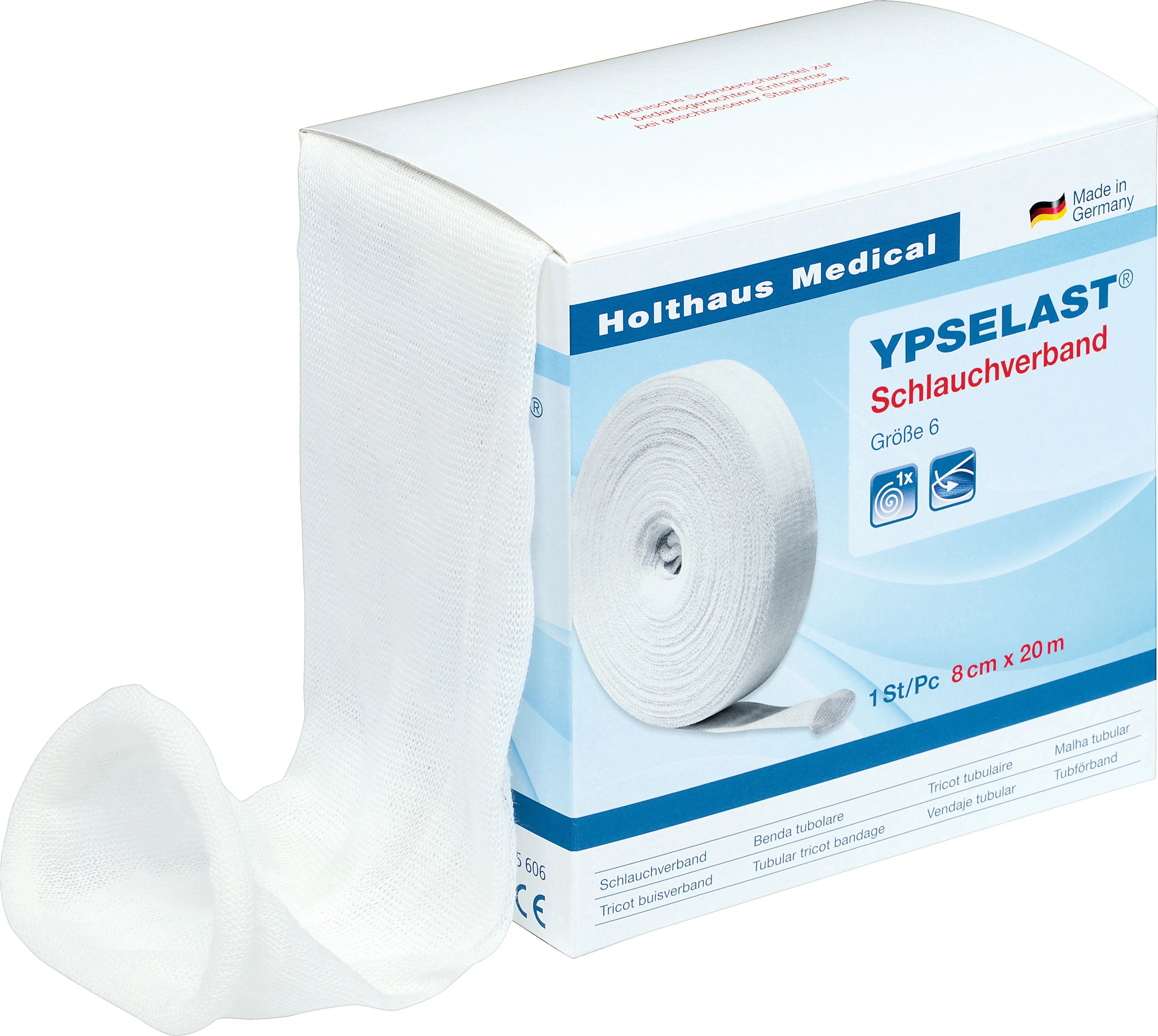 YPSELAST® Schlauchverband 6 cm x 20 m Gr 5 Hand / Arm / Fuß